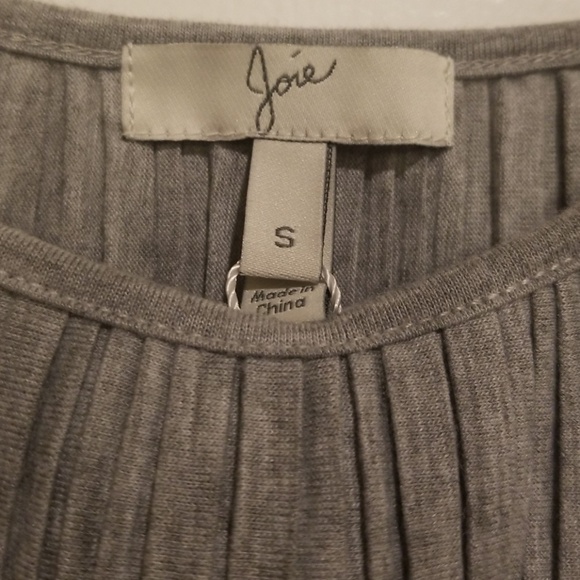 💕JOIE💕 Madelief Pleated Gray Camisole Tank Top - Picture 3 of 6